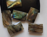13x22mm Labradorite Rectangle Lot, Labradorite Both Side Faceted Stone