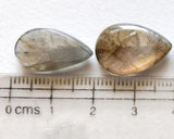 16-25mm Labradorite Plain Cabochons, Rare Purple Fire Labradorite Gemstones