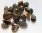 16-25mm Labradorite Plain Cabochons, Rare Purple Fire Labradorite Gemstones