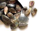 16-25mm Labradorite Plain Cabochons, Rare Purple Fire Labradorite Gemstones
