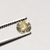 4mm Yellow Brilliant Cut Round Diamond, Loose Round Yellow Solitaire Cut Diamond