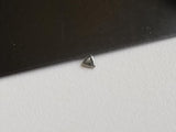 Salt And Pepper Trillion Diamond, CONFLICT FREE 2.9mm, 0.07Ct Flat Back Trinagle