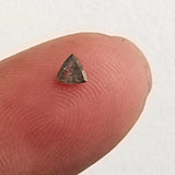 Salt And Pepper Trillion Diamond, CONFLICT FREE 2.9mm, 0.07Ct Triangle Shaped
