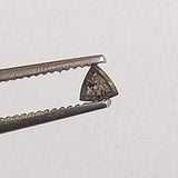 Salt And Pepper Trillion Diamond, CONFLICT FREE 2.9mm, 0.07Ct Flat Back Trinagle