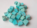 8-10mm Arizona Turquoise Rough Stones, Undrilled Loose Rough Raw Turquoise