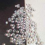 2mm Cubic Zirconia, Loose Round Zircon, Faceted Zirconia, Sparkling Clear