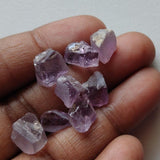 8-10 mm Brazilian Amethyst Rough Stones, Raw Loose Purple Gemstones Undrilled