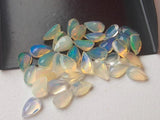 6x9mm Huge Ethiopian Opal, Pear Faceted Fancy Cut Stone For Ring/Jewelry, 0.7CTW