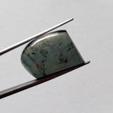 12x17mm Green Tourmaline Cabochon, Loose Tourmaline Fancy Shape Flat Back