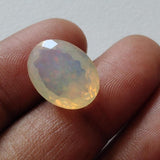 11.5x14mm Huge Ethiopian Opal, Oval Faceted Fancy Cut For Ring, 4.65 Cts-PKSG22