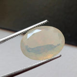 11.5x14mm Huge Ethiopian Opal, Oval Faceted Fancy Cut For Ring, 4.65 Cts-PKSG22