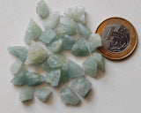 8-10 mm Amazonite Rough Stones, Raw Loose Amazonite Gemstones, Undrilled