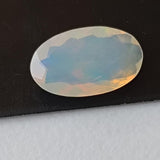 7.7x13mm Huge Ethiopian Opal, Oval Faceted Opal, Fancy Cut Faceted 1.60 Cts