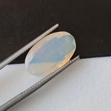 7.7x13mm Huge Ethiopian Opal, Oval Faceted Opal, Fancy Cut Faceted 1.60 Cts