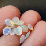 4x6mm Ethiopian Opal Oval Cut Stone, Natural Opal Faceted Opal Stone, Fire Opal