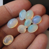 5x7mm Ethiopian Opal Oval Cut Stone, Faceted Opal, Oval Gemstone, 0.45CTW