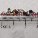 2.5-3mm Multi Tourmaline Round Cut Stones, Natural Multi Round Solitaire Cut