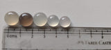 10-12mm Round Chalcedony Cabochons, Multi Color Plain Round Chalcedony Flat Back