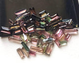 4-12mm Multi Tourmaline Baguette Cut Stone, Sparkling Multi Tourmaline Faceted