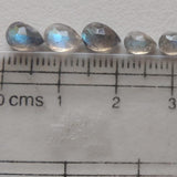 6x4mm-7x5mm Labradorite Pear Cut, RARE Labradorite Cut Stone Pear Shape Faceted