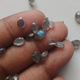 6x4mm-7x5mm Labradorite Pear Cut, RARE Labradorite Cut Stone Pear Shape Faceted