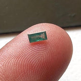 Blue Baguette Diamond, Rare 3.9x1.9mm Rectangle Baguette Cut MELEE Diamond Piece