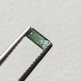 Blue Baguette Diamond, Rare 3.9x1.9mm Rectangle Baguette Cut MELEE Diamond Piece