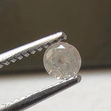 0.12 Ct White Diamond Polished Brilliant Cut, 3.2mm White Round Cut Solitaire