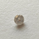 0.12 Ct White Diamond Polished Brilliant Cut, 3.2mm White Round Cut Solitaire