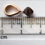 5.5mm Champagne Rough Diamond Crystal Pendant, Ready to Wear Champagne Raw Uncut