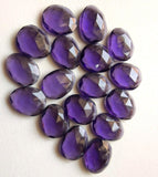 16-18mm Amethyst Hydro Quartz Rose Cut Cabochons, Amethyst Rosecut Cabochons