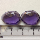 16-18mm Amethyst Hydro Quartz Rose Cut Cabochons, Amethyst Rosecut Cabochons