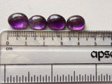 8x10mm-9x11mm Amethyst Oval Plain Flat Back Cabochons, Amethyst Cabochons