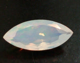 7.2x18mm Huge Ethiopian Marquise Opal, Faceted Opal, Fancy Cut Stone, 2.15 Cts