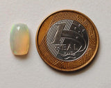 9.5x6.7mm Huge Ethiopian Opal, Emerald Faceted Opal, Fancy Cut Stone, Faceted