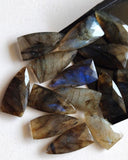 25mm Labradorite Shield Shape, 5 Pcs RARE Labradorite Long Fancy Shield 5 Pcs
