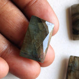 13x22mm Labradorite Rectangle Lot, Labradorite Both Side Faceted Stone