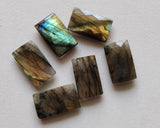 13x22mm Labradorite Rectangle Lot, Labradorite Both Side Faceted Stone