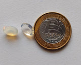 7.8x10.4mm Huge Ethiopian Opal, Oval Faceted Opal, Fancy Cut For Ring, 1.5 ct