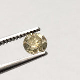 4mm Yellow Brilliant Cut Round Diamond, Loose Round Yellow Solitaire Cut Diamond