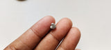 5.2mm Grey Rough Diamond Heart, Raw Flat Grey Heart Shape Diamond Cabochon