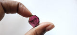 16mm Rare Watermelon Tourmaline Rough Slice, OOAK Slice Pendant For Jewelry