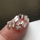 Salt And Pepper Diamond, CONFLICT FREE 1.8x4mm, Emerald Shaped Faceted