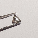 Salt And Pepper Trillion Diamond, CONFLICT FREE 2.9mm, 0.07Ct Triangle Shaped