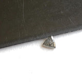 Salt And Pepper Trillion Diamond, CONFLICT FREE 2.9mm, 0.07Ct Flat Back Trinagle