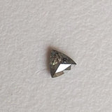 Salt And Pepper Trillion Diamond, CONFLICT FREE 2.9mm, 0.07Ct Flat Back Trinagle