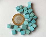 8-10mm Arizona Turquoise Rough Stones, Undrilled Loose Rough Raw Turquoise