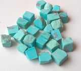 8-10mm Arizona Turquoise Rough Stones, Undrilled Loose Rough Raw Turquoise