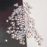 2mm Cubic Zirconia, Loose Round Zircon, Faceted Zirconia, Sparkling Clear