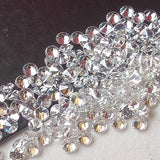 1.5mm Cubic Zirconia, Loose Round Zircon, Faceted Zirconia, Sparkling Clear